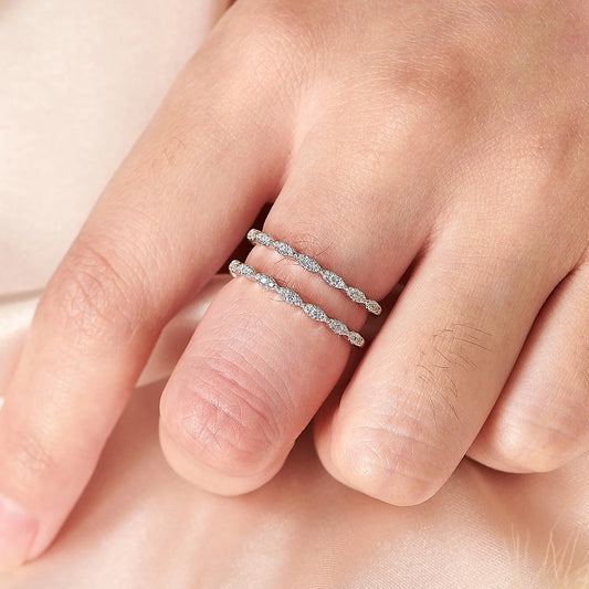 Round Diamond Women's Wedding Ring Enhancer-Black Diamonds New York