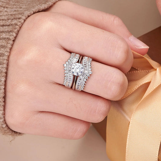 3.0 Cttw EVN Diamond Engagement Ring Set-Black Diamonds New York