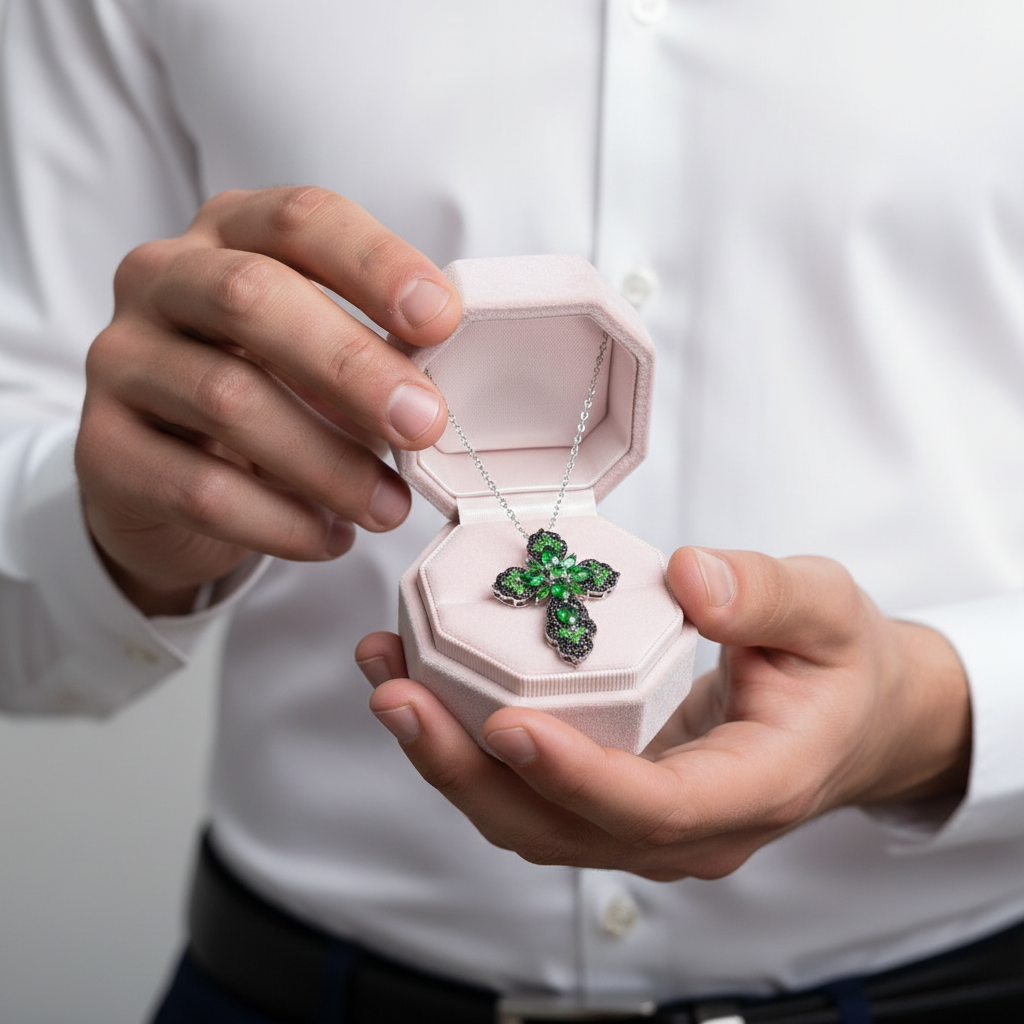 Pear-cut Natural Gemstone Mystical Necklace