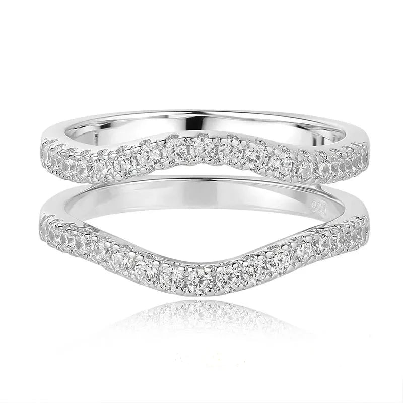Round Cut EVN Diamond Curved Enhancer Wedding Band-Black Diamonds New York