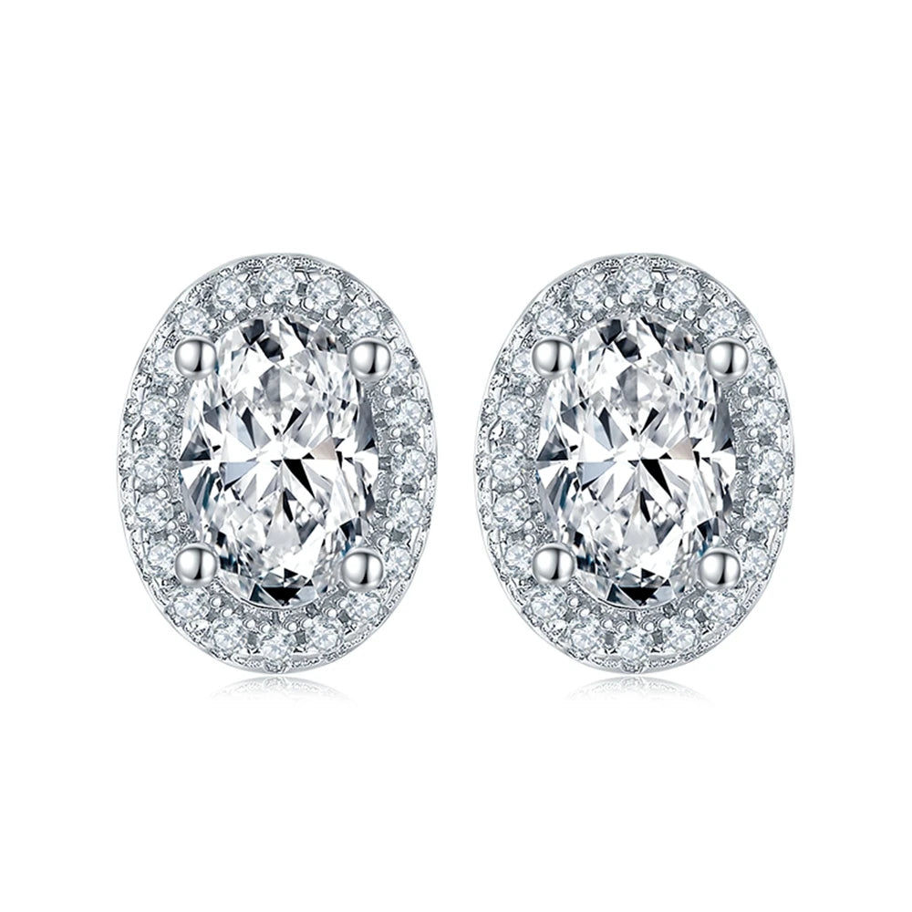 Sparkling Oval Cut Moissanite Diamond Jewelry Set-Black Diamonds New York