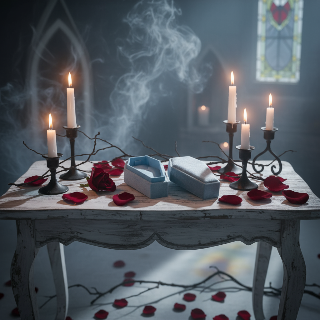 Personalized Coffin Necklace Jewelry Box-Black Diamonds New York