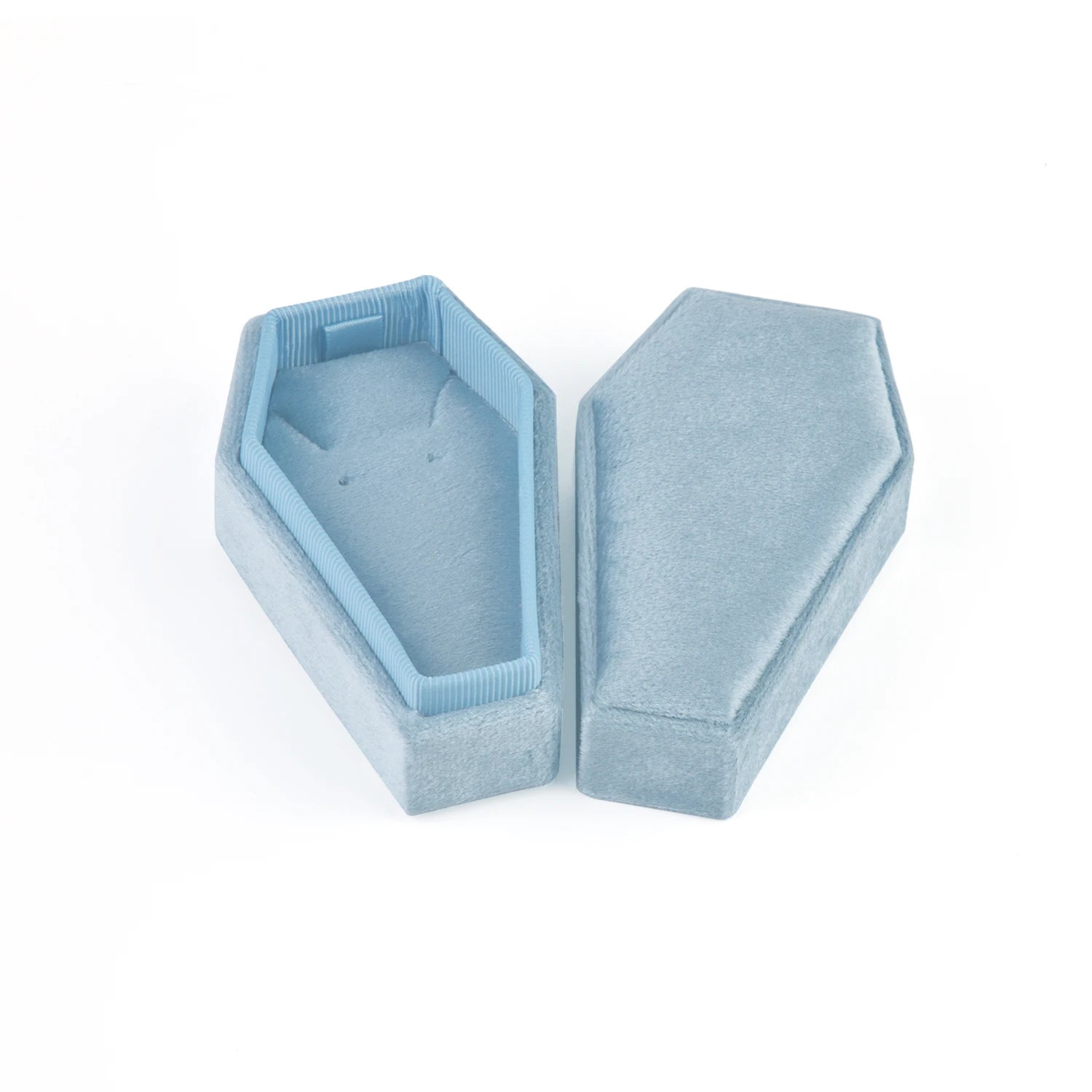 Personalized Coffin Necklace Jewelry Box-Black Diamonds New York