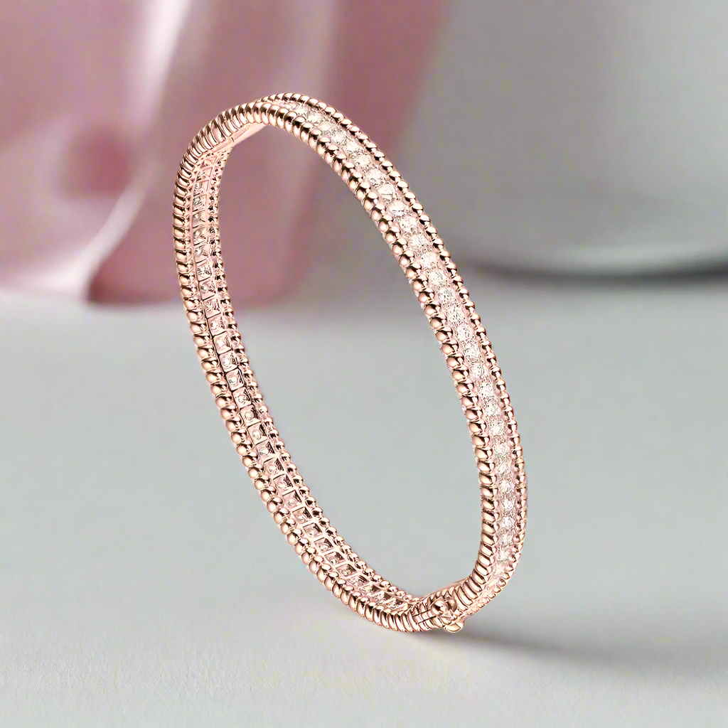 Luxurious 2mm Full Diamond Bracelet-Black Diamonds New York