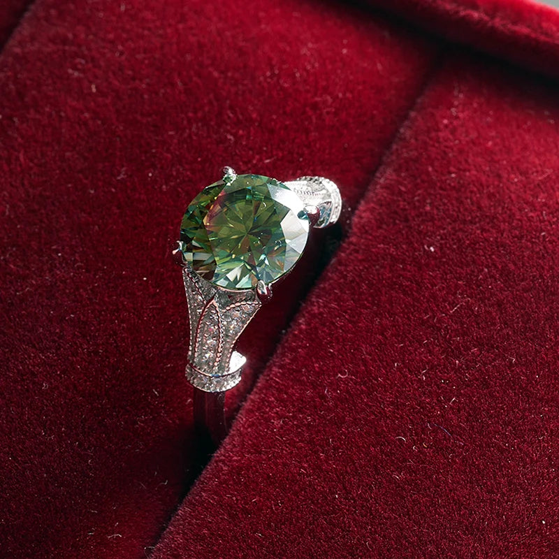 3.0 Ct Round-Cut Diamond Engagement Ring-Black Diamonds New York