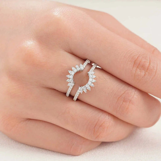 Dainty Sunflower EVN Stone Ring Enhancer-Black Diamonds New York