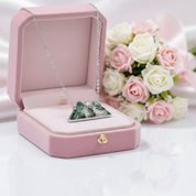 Green Moss Agate Mountain Necklace with Diamond-Black Diamonds New York