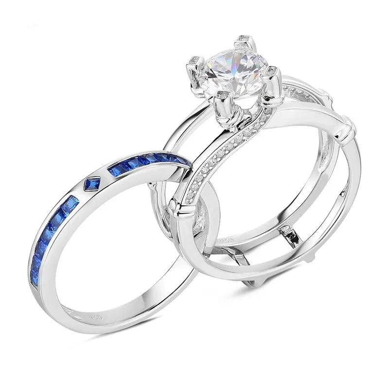Round Cut EVN Diamond Engagement Ring Set-Black Diamonds New York