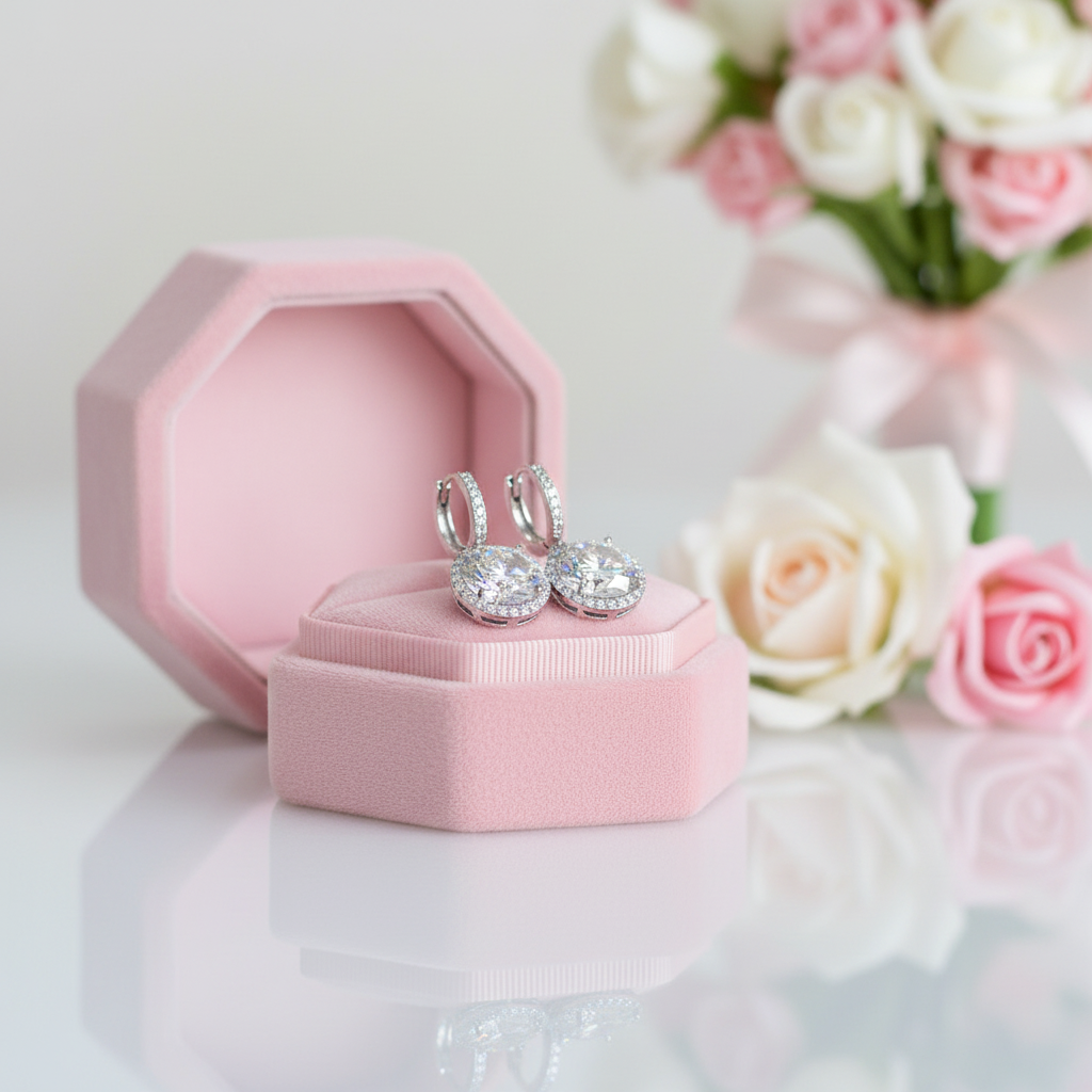 Round Cut Diamond Option Earrings-Black Diamonds New York