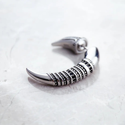 Unique Claw Design Earrings-Black Diamonds New York
