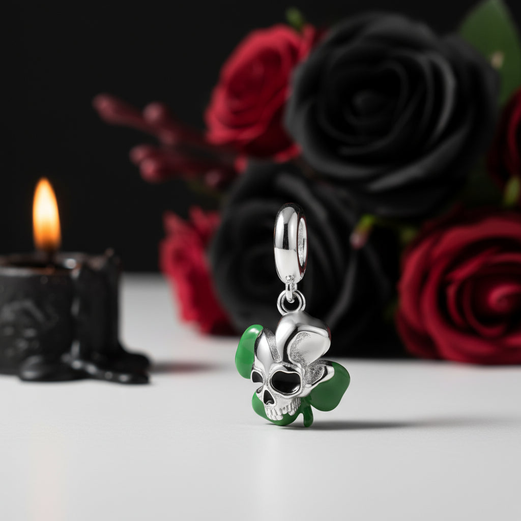 Sacrificial Ghost Rock Skull Charm Series-Black Diamonds New York