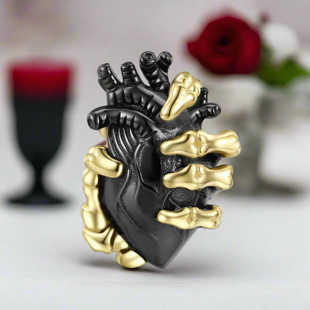 Black Skeleton Mask Pendant Necklace-Black Diamonds New York