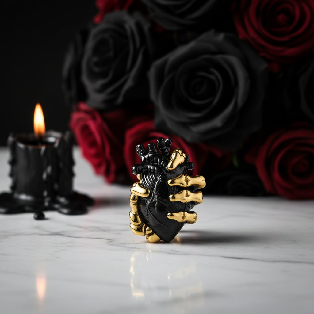 Black Skeleton Mask Pendant Necklace-Black Diamonds New York