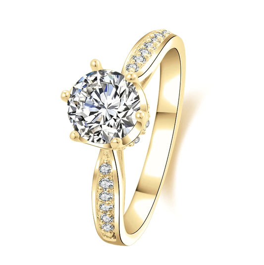 10K Solid Gold 1.0 Ct Diamond Engagement Ring-Black Diamonds New York