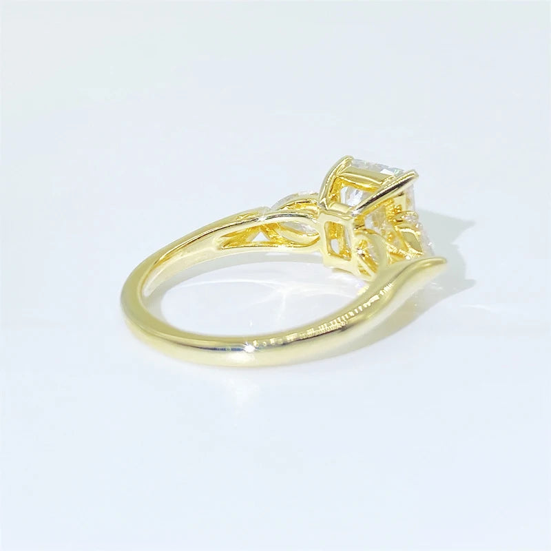 4.0 Ct Radiant Cut Diamond Engagement Ring-Black Diamonds New York
