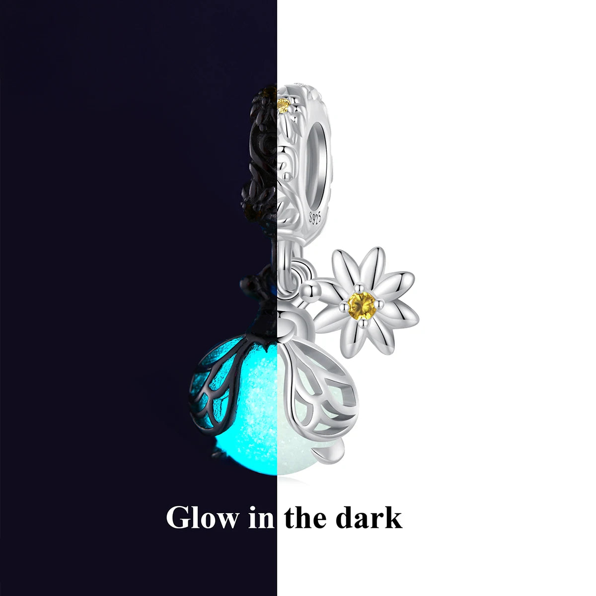 Luminous Insect Charm with EVN Diamond-Black Diamonds New York