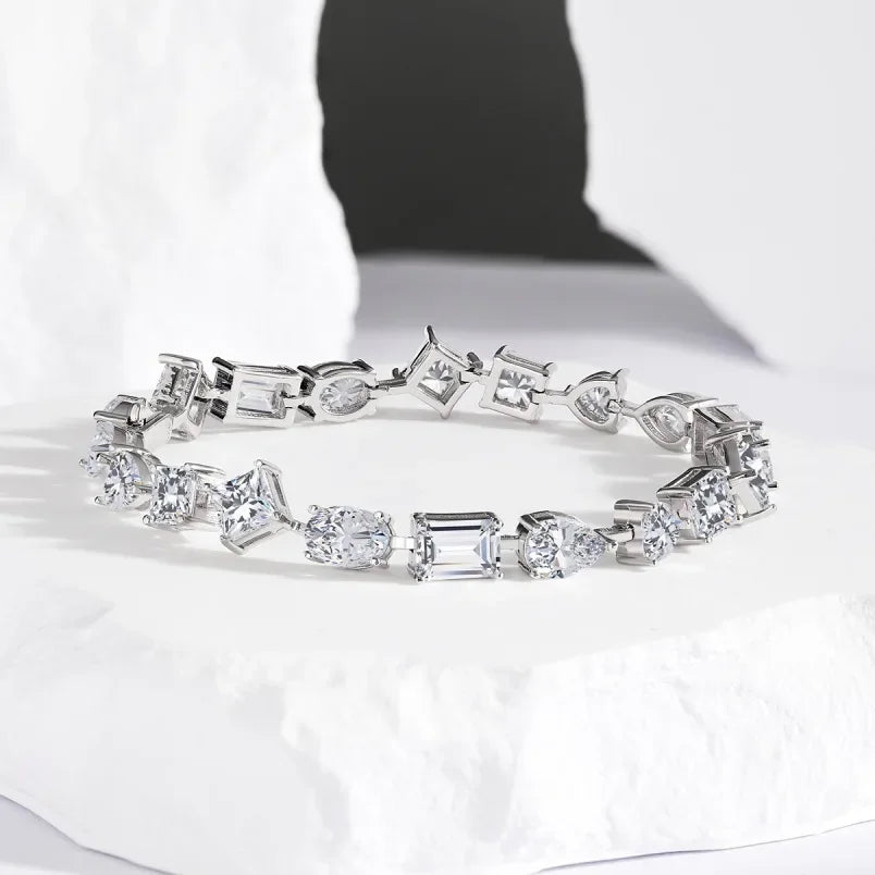 Elegant 1.0 Ct Moissanite Diamond Bracelet-Black Diamonds New York