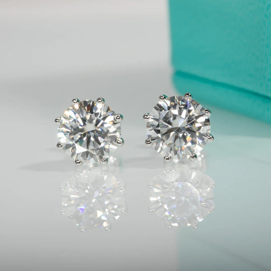 2.0 Ct Round Cut Diamond Stud Earrings-Black Diamonds New York