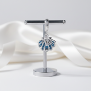 Cute Shell and Pearl Charm-Black Diamonds New York