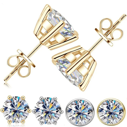 2.0 Ct Round Diamond Stud Earrings-Black Diamonds New York