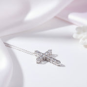 Certified Black Moissanite Cross Pendant Necklace-Black Diamonds New York