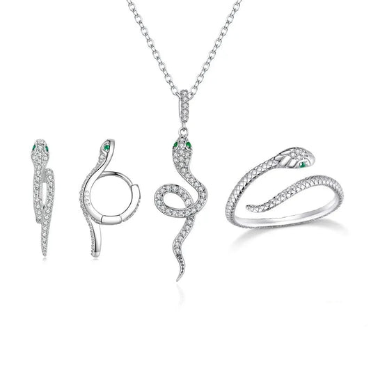 Vintage Snake Jewelry Set with EVN Diamond-Black Diamonds New York