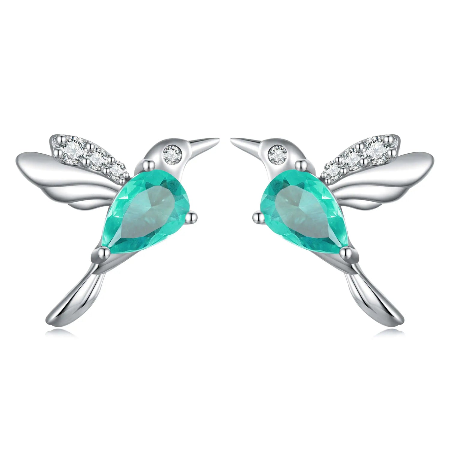 Colorful EVN Diamond Butterfly Stud Earrings-Black Diamonds New York