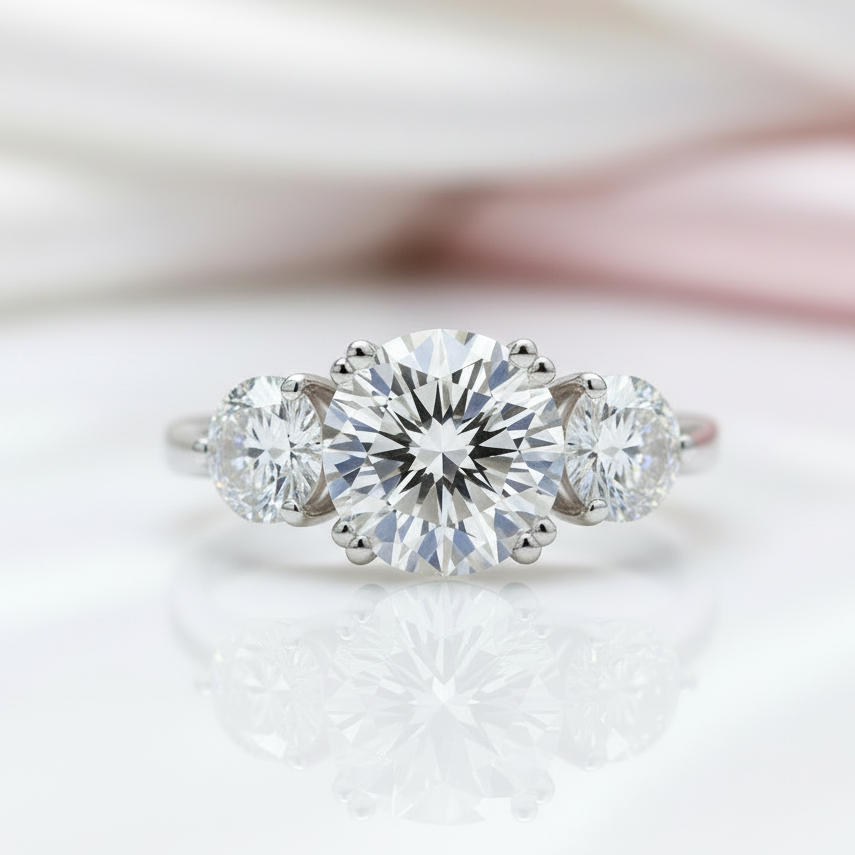 3.0 Ct Diamond Wedding Ring-Black Diamonds New York