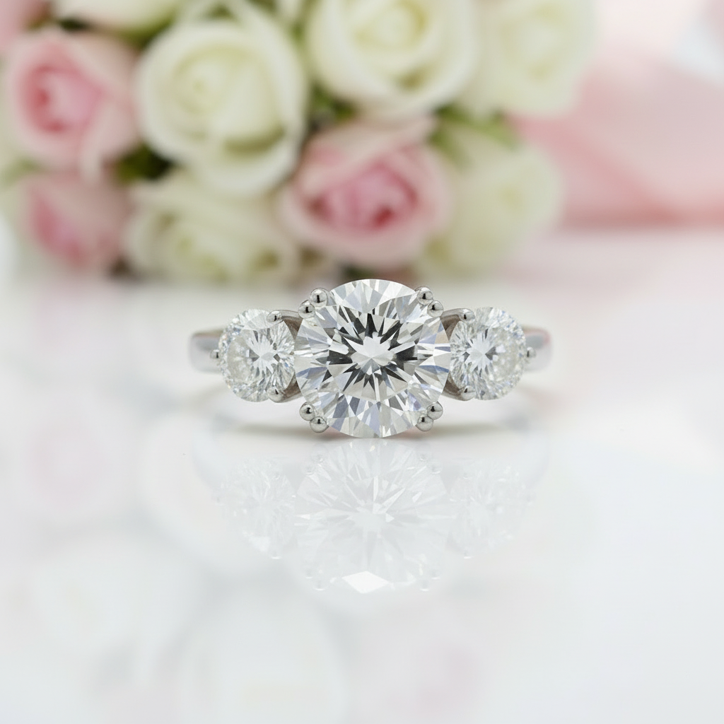 3.0 Ct Diamond Wedding Ring-Black Diamonds New York