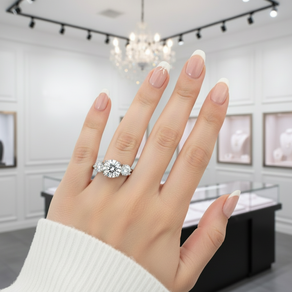 3.0 Ct Diamond Wedding Ring-Black Diamonds New York