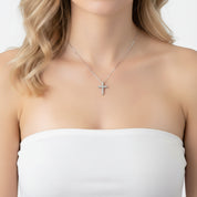 Certified Black Moissanite Cross Pendant Necklace-Black Diamonds New York