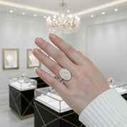 8ct Oval Cut Diamond Engagement Ring-Black Diamonds New York