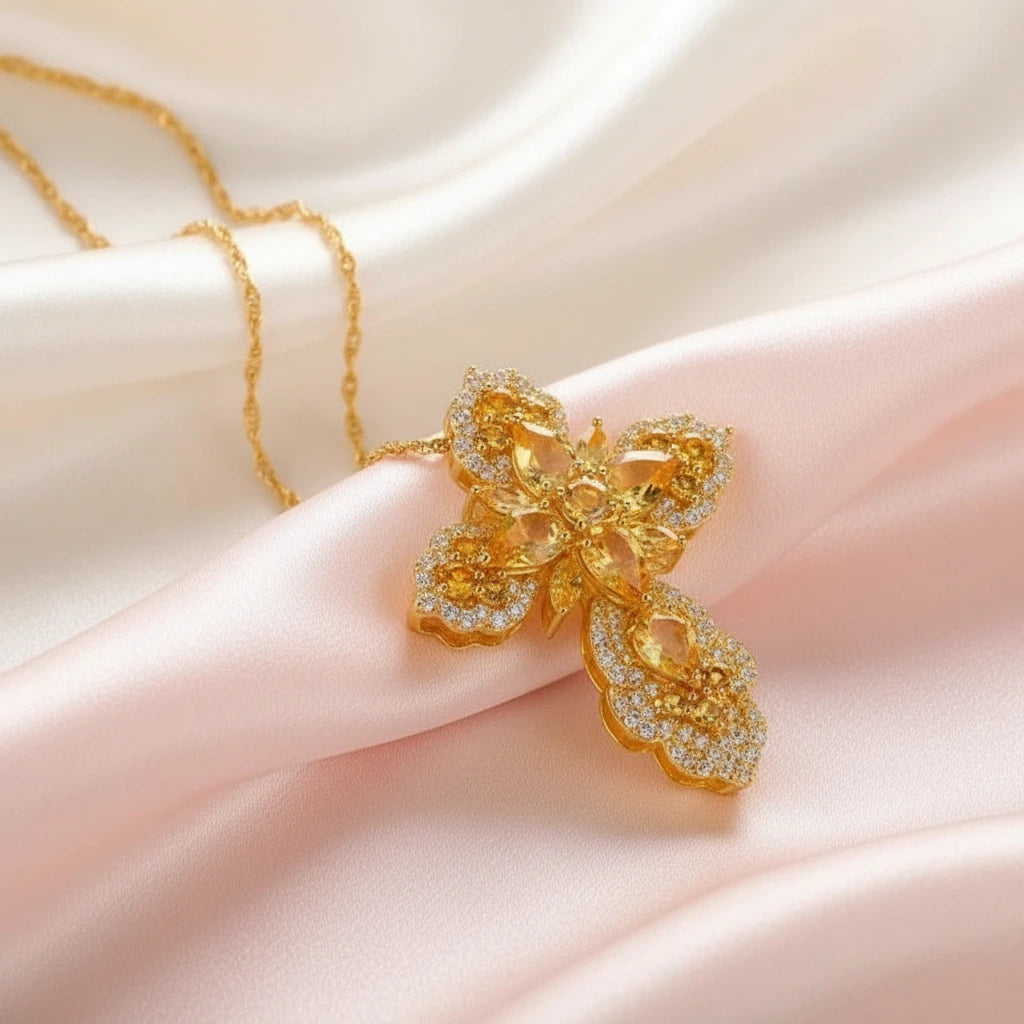 Pear-cut Natural Gemstone Mystical Necklace-Black Diamonds New York