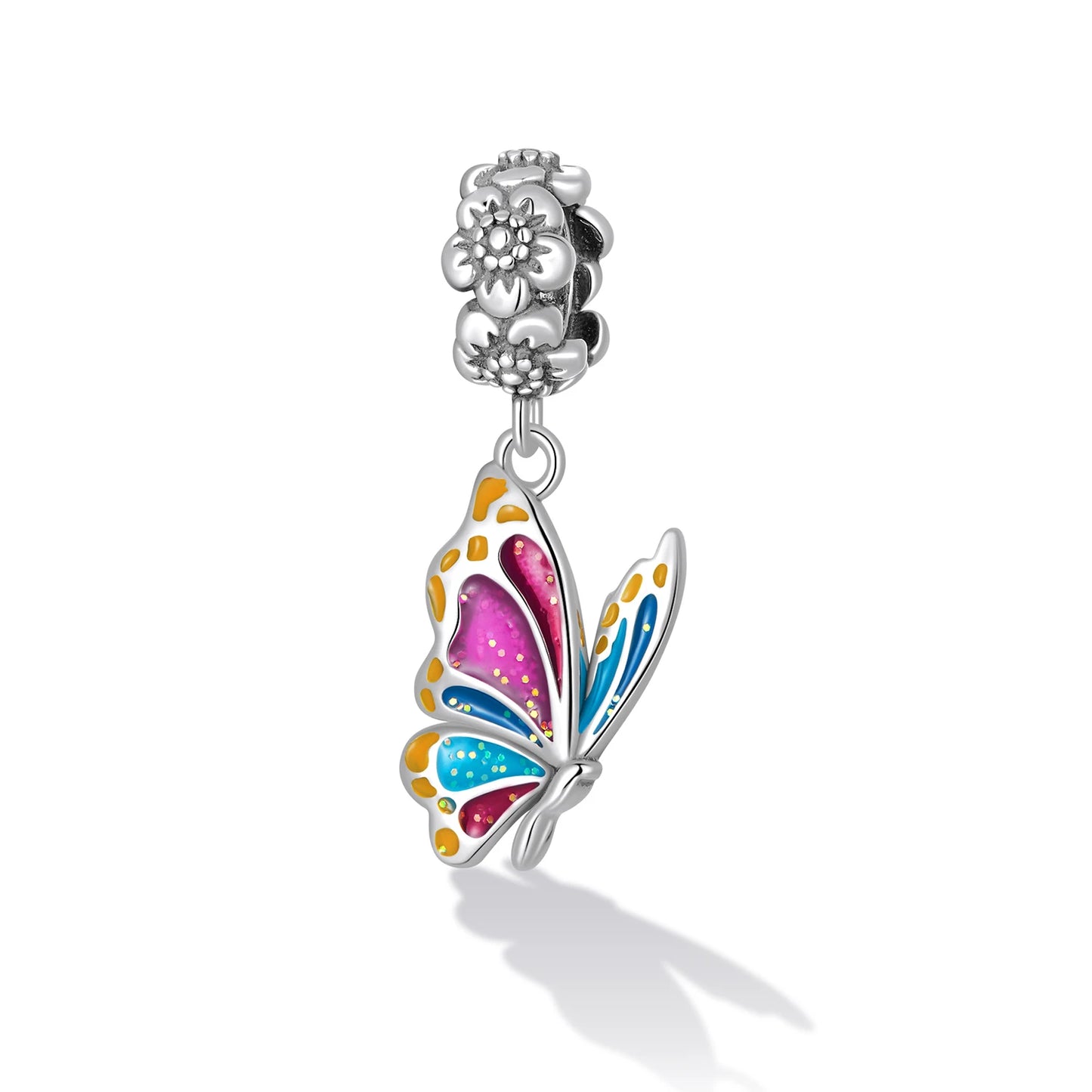 Colorful Butterfly Pendant with EVN Diamond-Black Diamonds New York