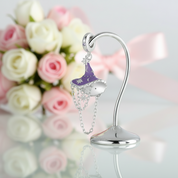 Luminous Purple Witch Hat Charm-Black Diamonds New York