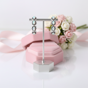 Opal & Black Spinel Gemstone Hoop Earrings-Black Diamonds New York
