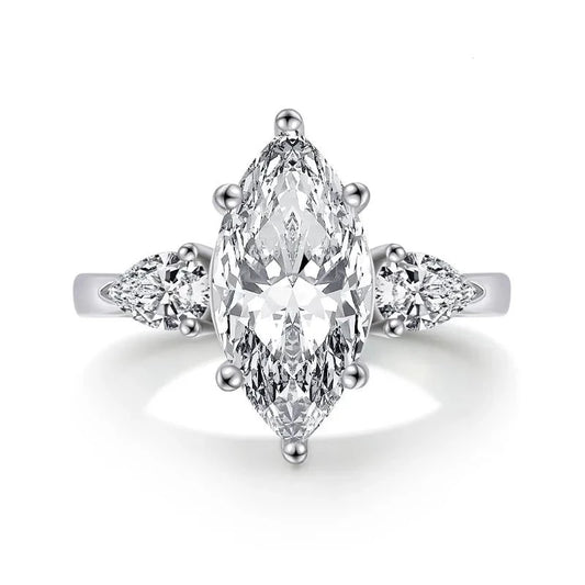 4.0 Ct Marquise Cut Diamond Engagement-Black Diamonds New York