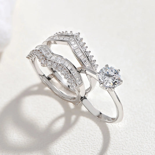 3.0 Cttw Diamond Engagement Ring Set-Black Diamonds New York