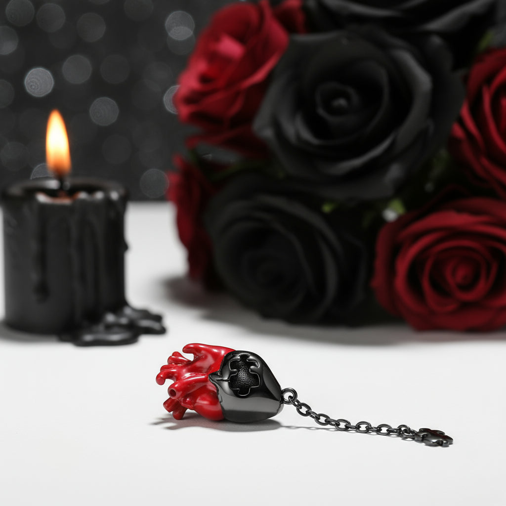 Sacrificial Ghost Rock Skull Charm Series-Black Diamonds New York