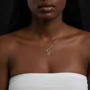 I Love You, To Infinity & Beyond Necklace-Black Diamonds New York