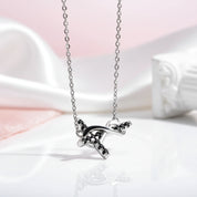 Black Certified Moissanite Infinity Cross Pendant Necklace-Black Diamonds New York