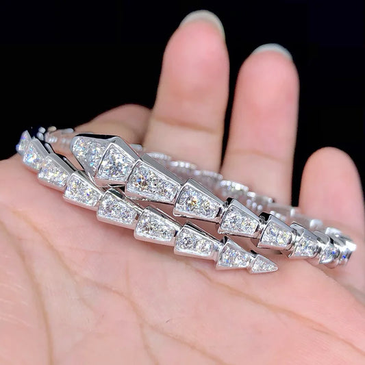 Exquisite Round Cut Diamond Bangle-Black Diamonds New York