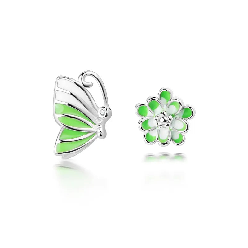 Gorgeous Butterfly Stud Earrings-Black Diamonds New York