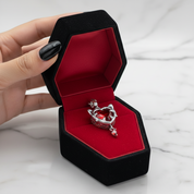 Sweet and Versatile Heart-shaped Cat Pendant-Black Diamonds New York