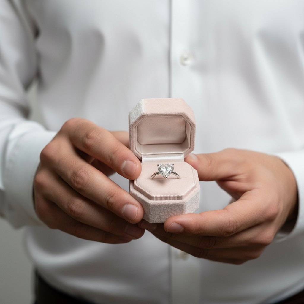 4.0 Ct Heart Cut Diamond Solitaire Engagement Ring-Black Diamonds New York