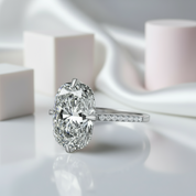 5ct Cushion Cut Diamond Engagement Ring-Black Diamonds New York