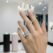 5ct Cushion Cut Diamond Engagement Ring-Black Diamonds New York