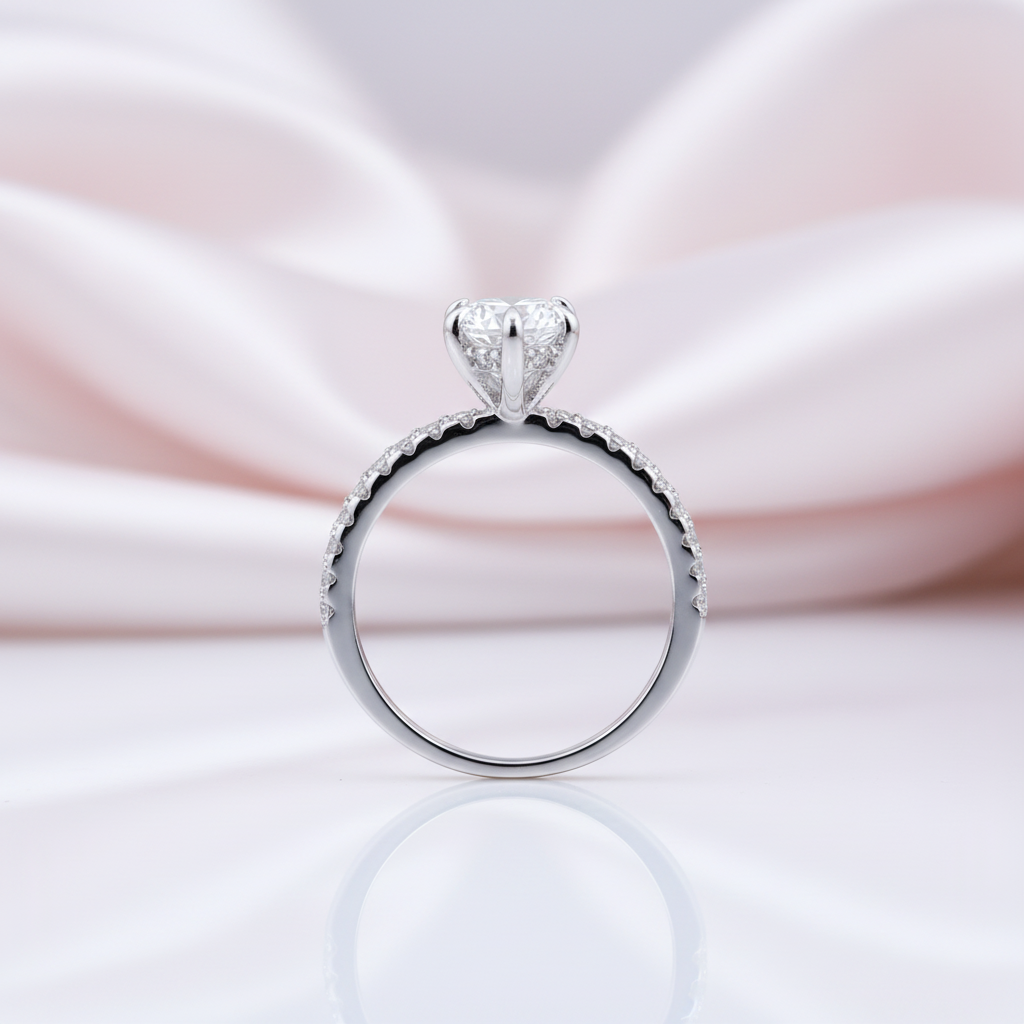 1.5 Carat Marquise Cut Engagement Ring-Black Diamonds New York
