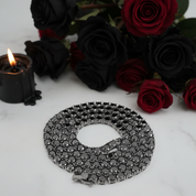 5mm Black Diamond Option Unisex Gothic Necklace-Black Diamonds New York