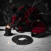 5mm Black Diamond Option Unisex Gothic Necklace-Black Diamonds New York